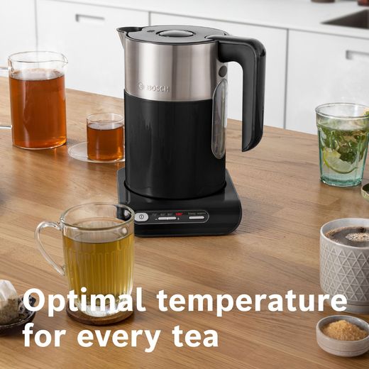 Bosch Styline TWK8633GB Kettle - Black / Stainless Steel - Annotation - optimal temp shot