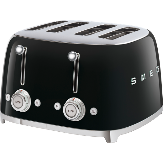 Smeg 50's Retro TSF03BLUK 4 Slice Toaster - Black
