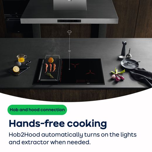 AEG 5000 Series TN64IA04FB 60cm Induction Hob - Black - AO Annotation - Hob2Hood