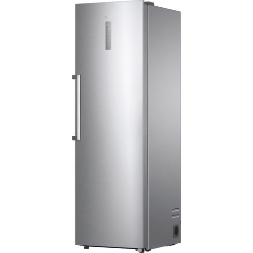 Haier UP 60 Series 7 H4F306SDH1K 190cm High Upright Freezer - Stainless Steel - Left perspective