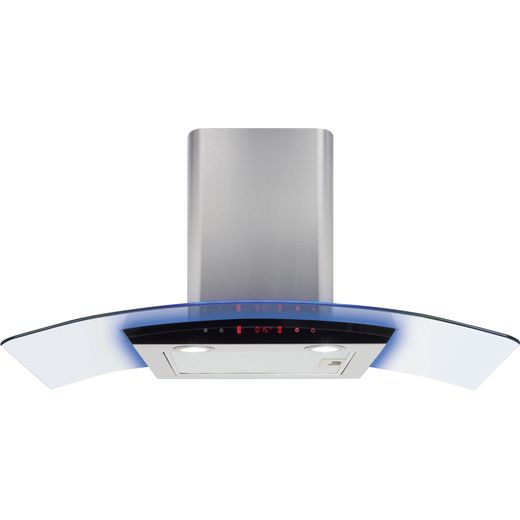 CDA EKP90SS 90 cm Chimney Cooker Hood - Stainless Steel - D Rated