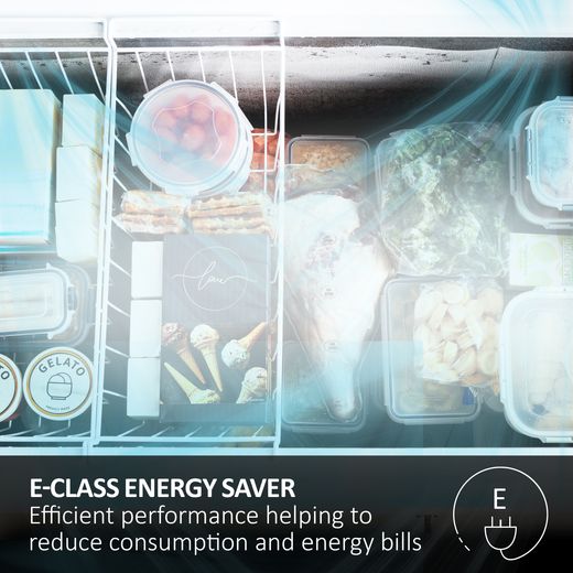 Haier Chest Freezer - White - Annotation - e class energy rating shot