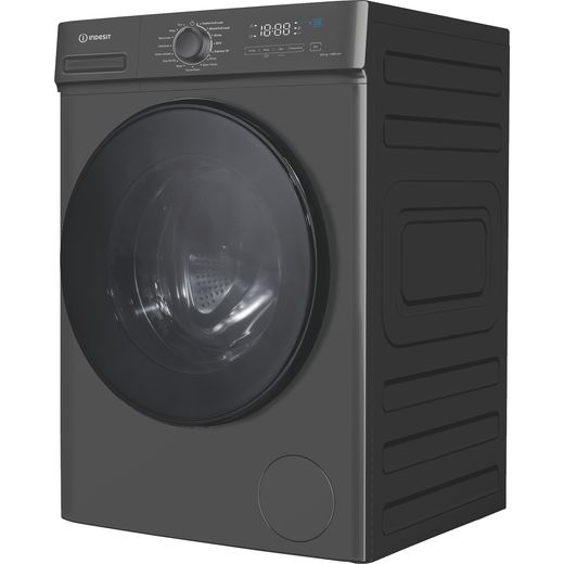 Indesit MyTime IDMA 8564S MY TIME UK 8Kg / Washer Dryer with 1400 rpm - Silver - left perspective shot