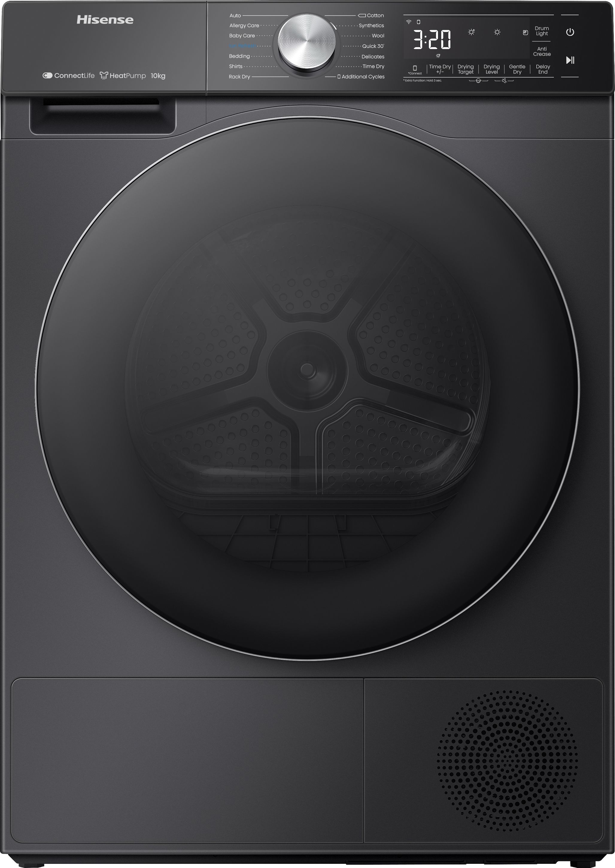 Hisense 10 Kg Heat Pump Tumble Dryer - Black - A+++ Rated