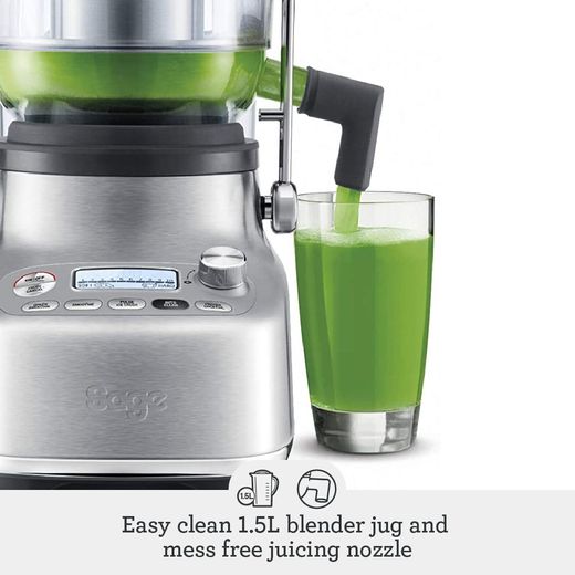 Sage The 3X Bluicer™ Pro SJB815BSS2GUK1 Juicer & Blender - Brushed Stainless Steel - Annotation - 1.5 L blender shot