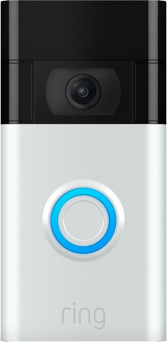 Ring Video Doorbell (Gen 2) Smart Doorbell Full HD 1080p - Satin Nickel, Aluminium