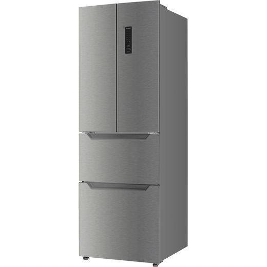 Russell Hobbs RH186FDFF602E1SS 186cm 60/40 Frost Free Fridge Freezer - Stainless Steel - left perspective shot