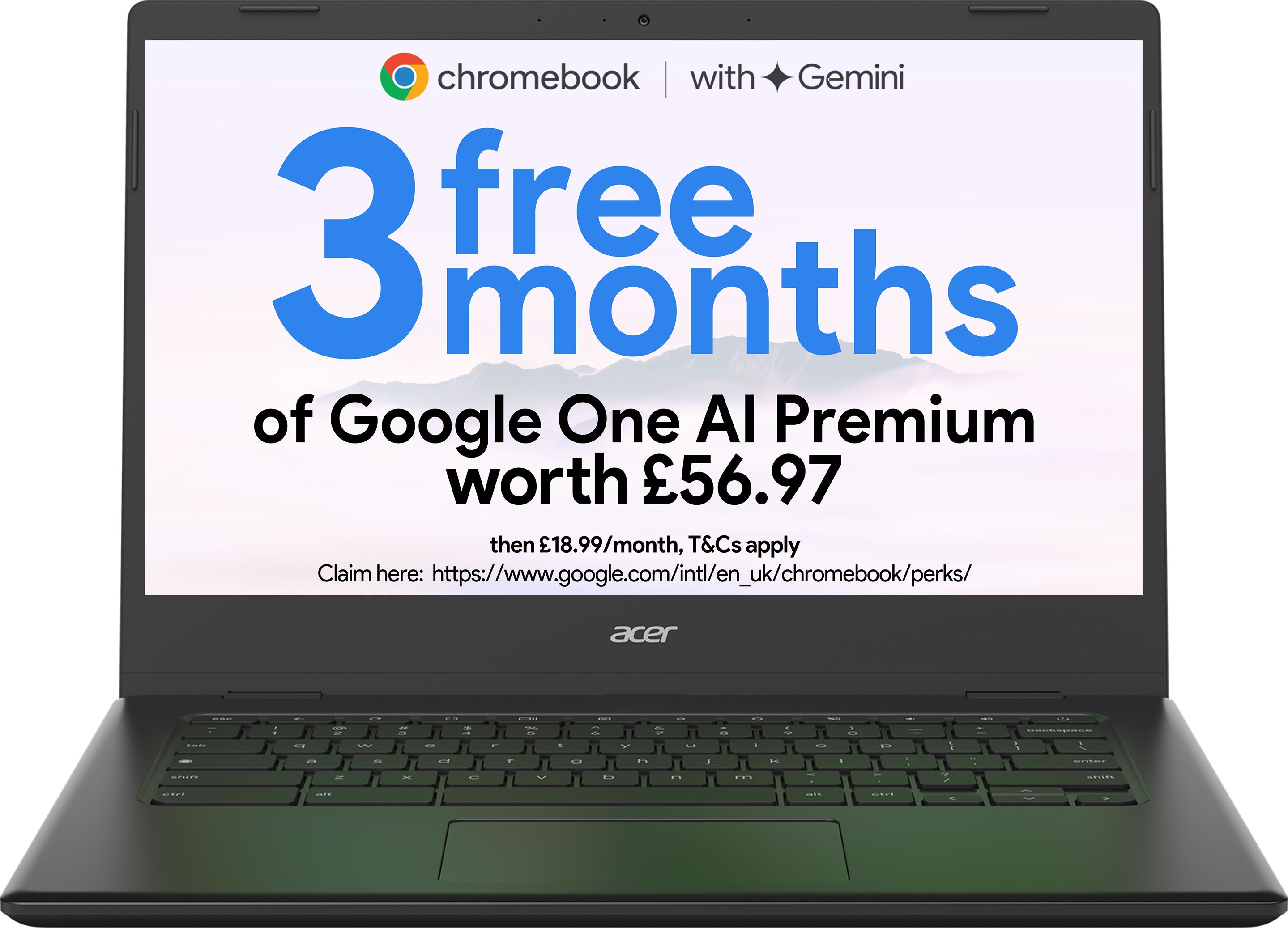 Acer Chromebook 314 - Intel Celeron N4500 - 4GB RAM - 64GB eMMC - 14" Full HD Display - Black