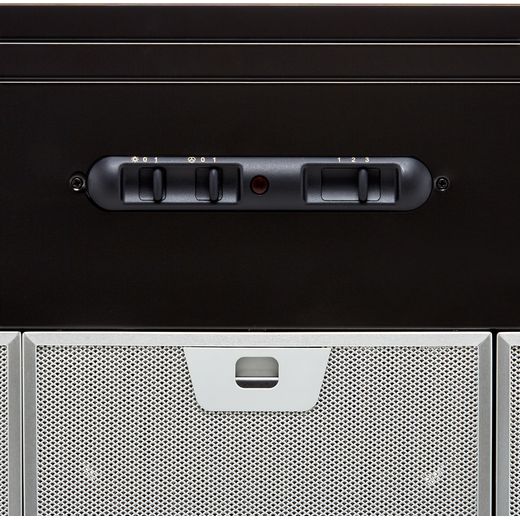 Rangemaster LEIHDC90BC 90 cm Chimney Cooker Hood - Black / Chrome