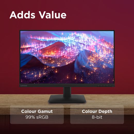 Lenovo L27-4e 27" Full HD 100Hz Monitor - Raven Black - Annotation - Adds value shot