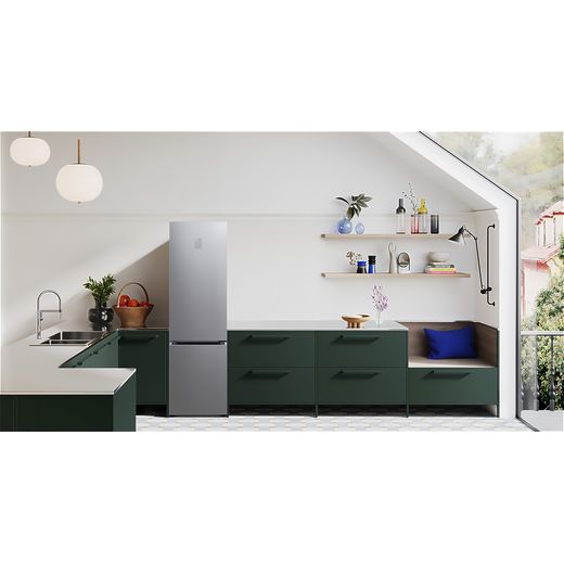 Samsung 70/30 Total No Frost Fridge Freezer - Stainless Steel - Fridge freezer in kitchen shot
