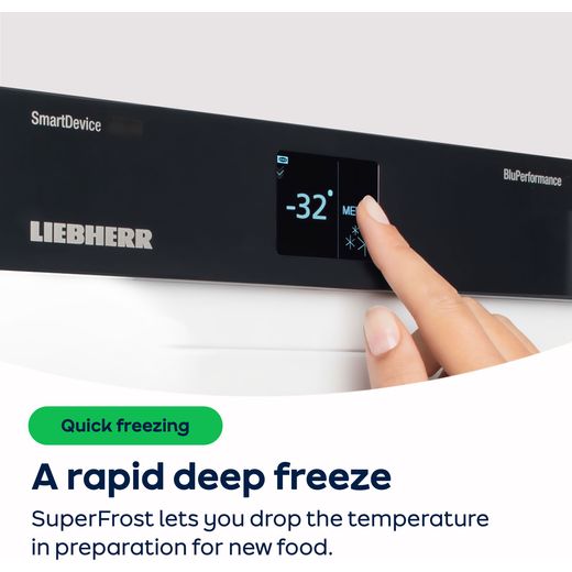 Liebherr Under Counter Freezer - White - AO Annotation - SuperFrost