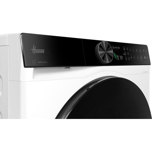 Hoover Pro Wash Series 7 HBQD 410BL10U-80 10kg WiFi Connected Washing Machine with 1400 rpm - White - control panel shot 