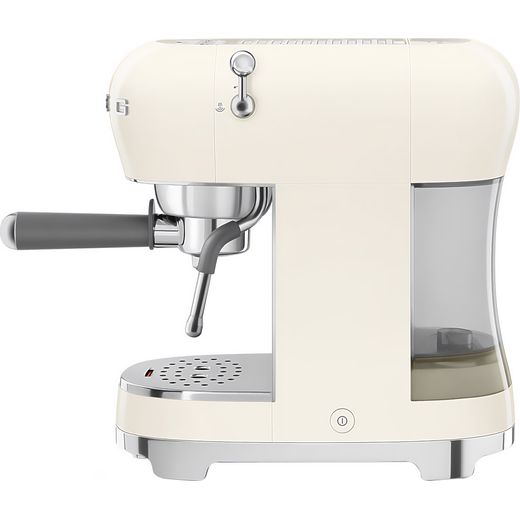 Smeg 50's Retro Espresso Coffee Machine - Cream - Side shot