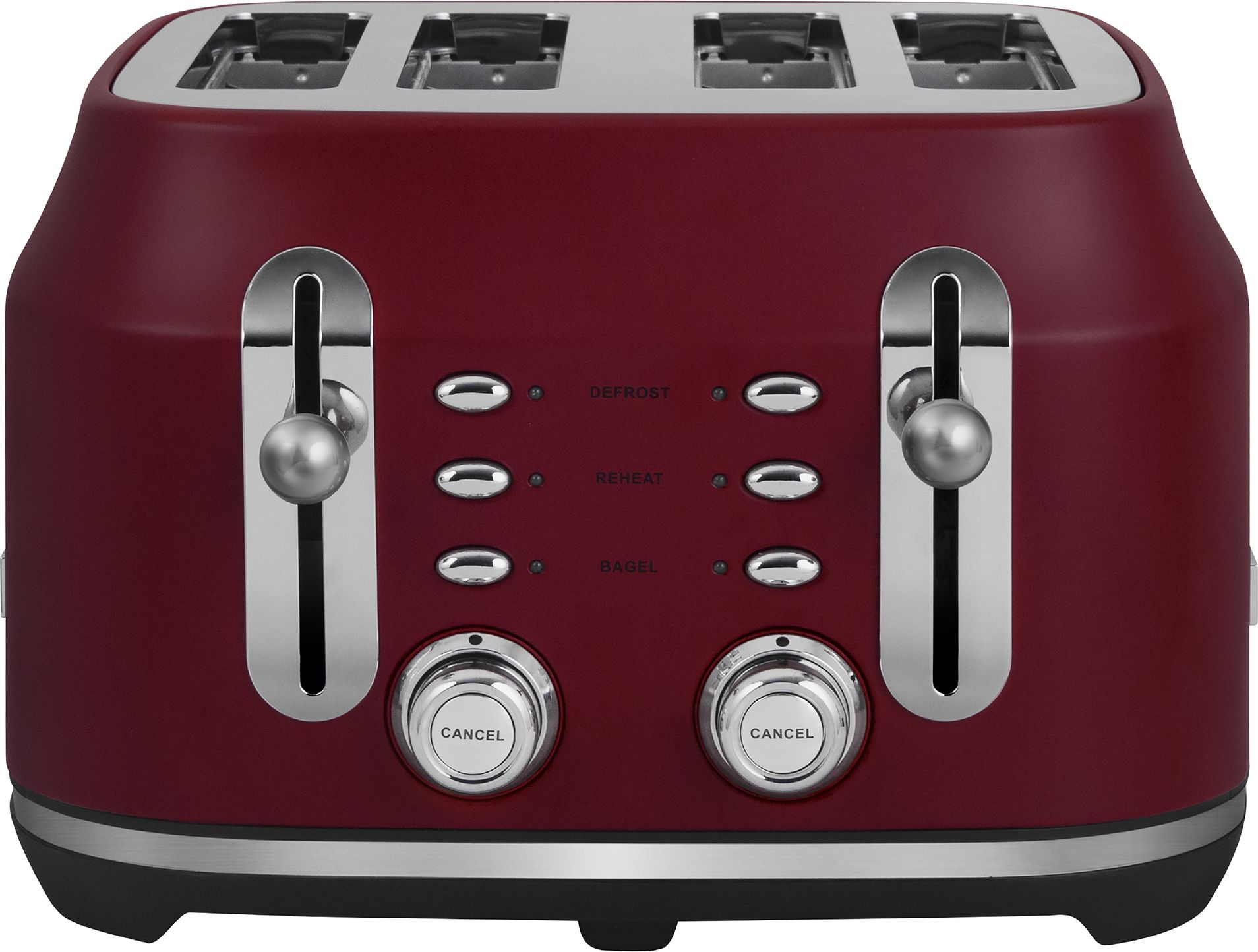 Rangemaster - 4 Slice Toaster - Red - 3900W - Long Slots