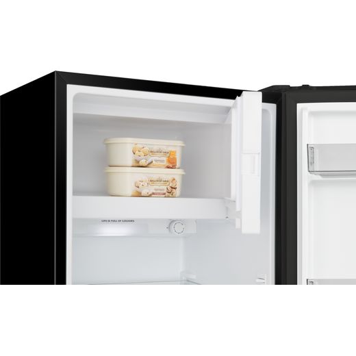 Hisense RR220D4BBE Fridge - Black - Close up inside shot