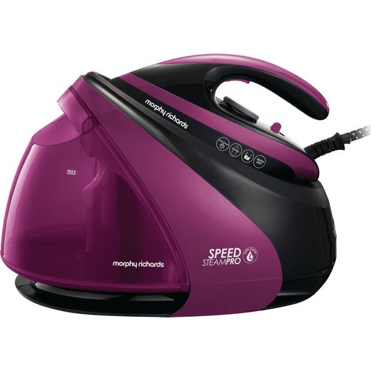 Morphy Richards Auto Clean Speed Steam Pro Pressurised 332102 Pressurised Steam Generator Iron - Purple / Black