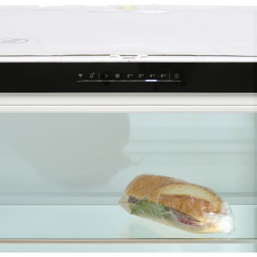 NEFF N 50 KU1212FE0G Integrated Under Counter 82cm Fridge - Fixed Door Fixing Kit - Stainless Steel  - Control panel shot