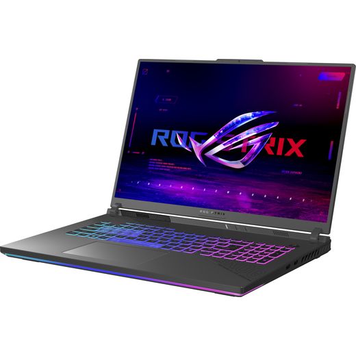 ASUS ROG Strix G18 G814PP-S9052W 18" Laptop - NVIDIA® GeForce RTX™ 5070, AMD Ryzen™ 9, 1TB SSD, 32 GB RAM - Grey - left perspective shot