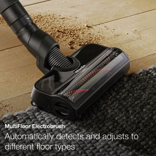 Miele DuoFlex HX1 Cordless Vacuum Cleaner with up to 55 Minutes Run Time - Red - Annotation -  multifloor shot