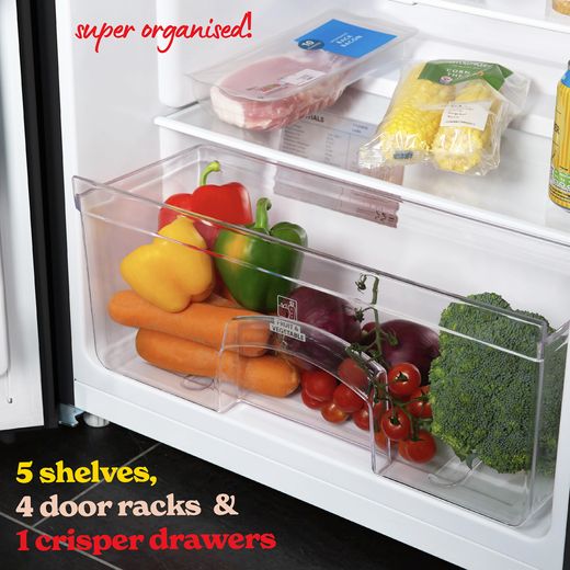 Russell Hobbs RH143LF552E1B Fridge - Black - Annotation - Storage