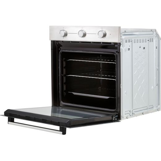 Beko AeroPerfect™ Electric Single Oven - Stainless Steel - Left perspective with open door