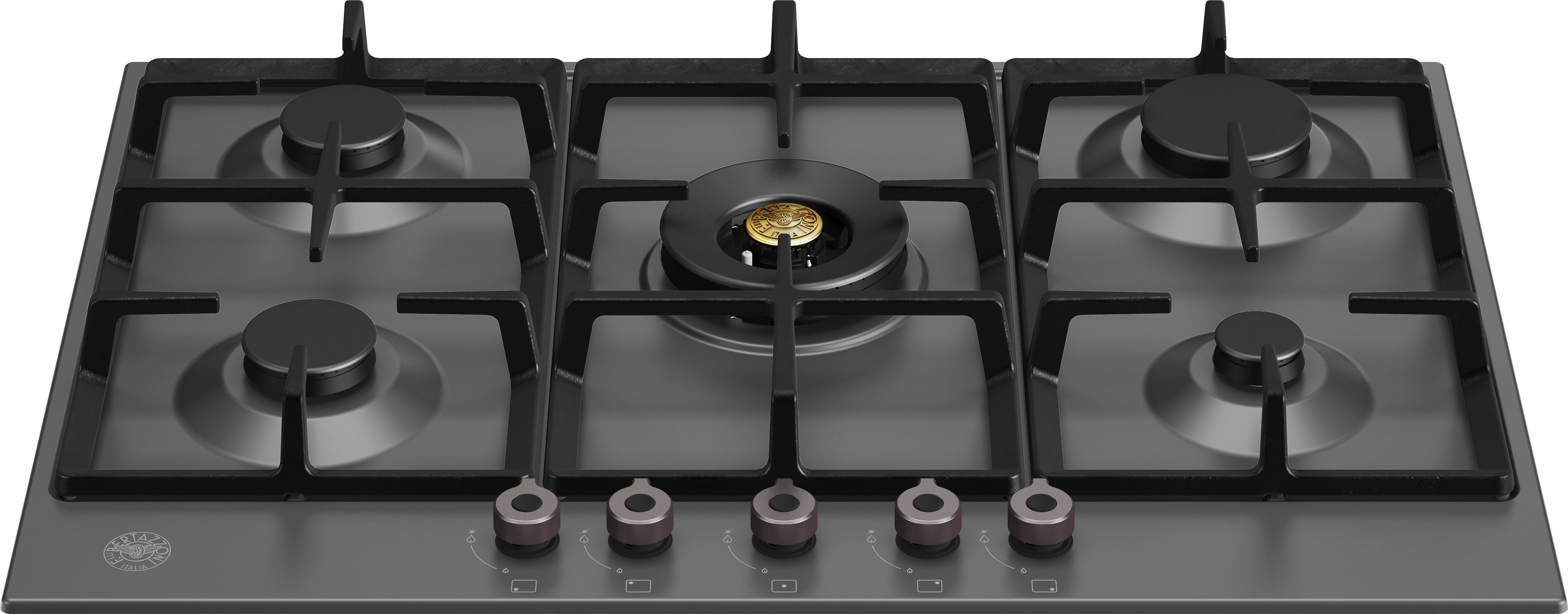 Bertazzoni P755CPRONE 75cm 5 Burner Gas Hob - Black