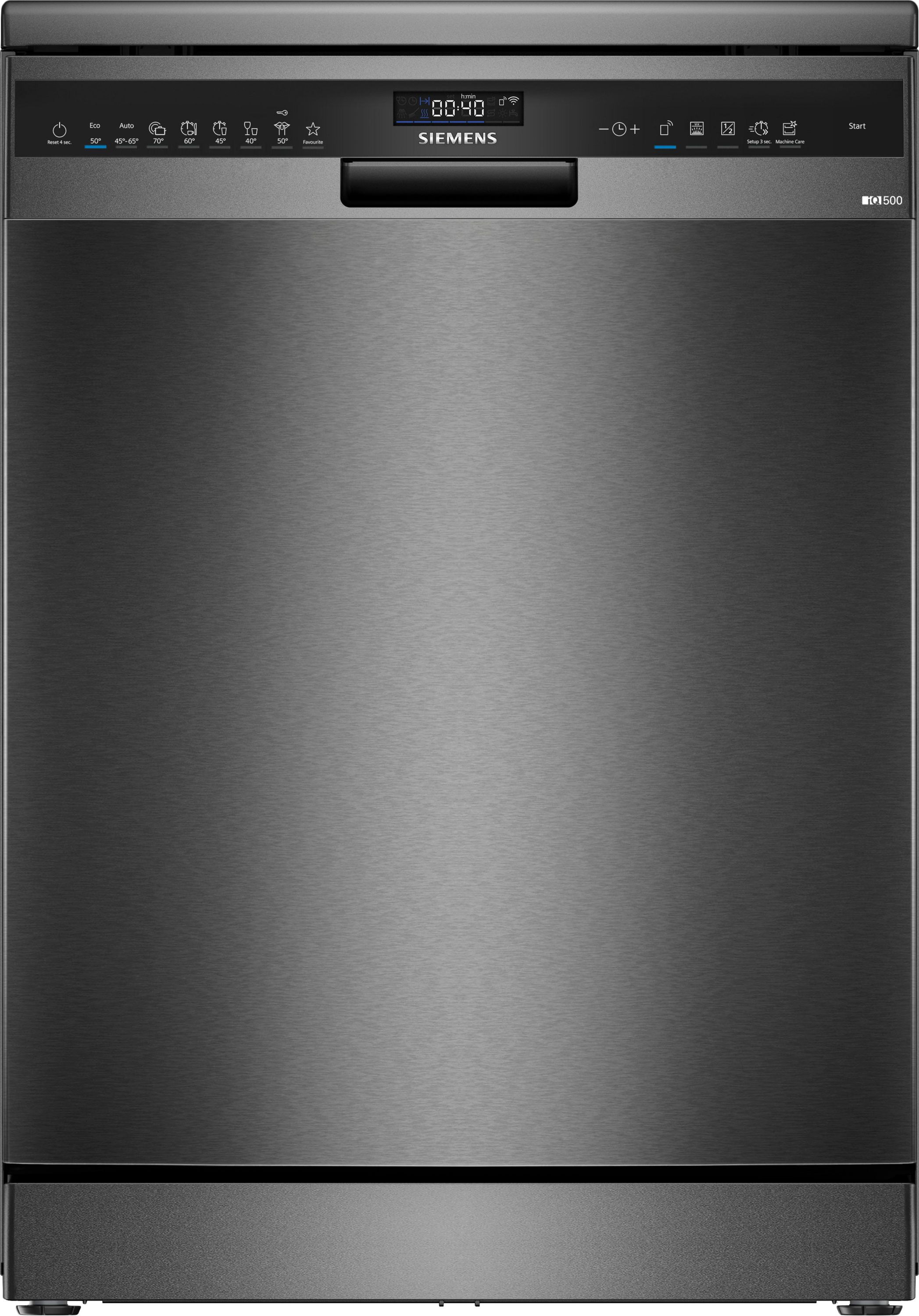 Siemens SN25EC13CE Freestanding Dishwasher - 14 Place Settings - Black