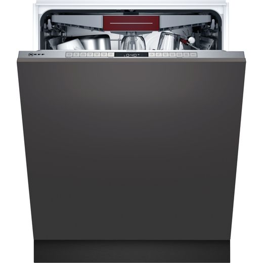 NEFF N50 S195HCX26G Wifi Connected Fully Integrated Standard Dishwasher - Stainless Steel Control Panel - D Rated
