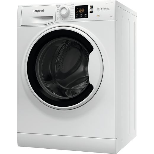 Hotpoint NSWA 946 WW UK 9kg Washing Machine with 1400 rpm - White - Left perspective