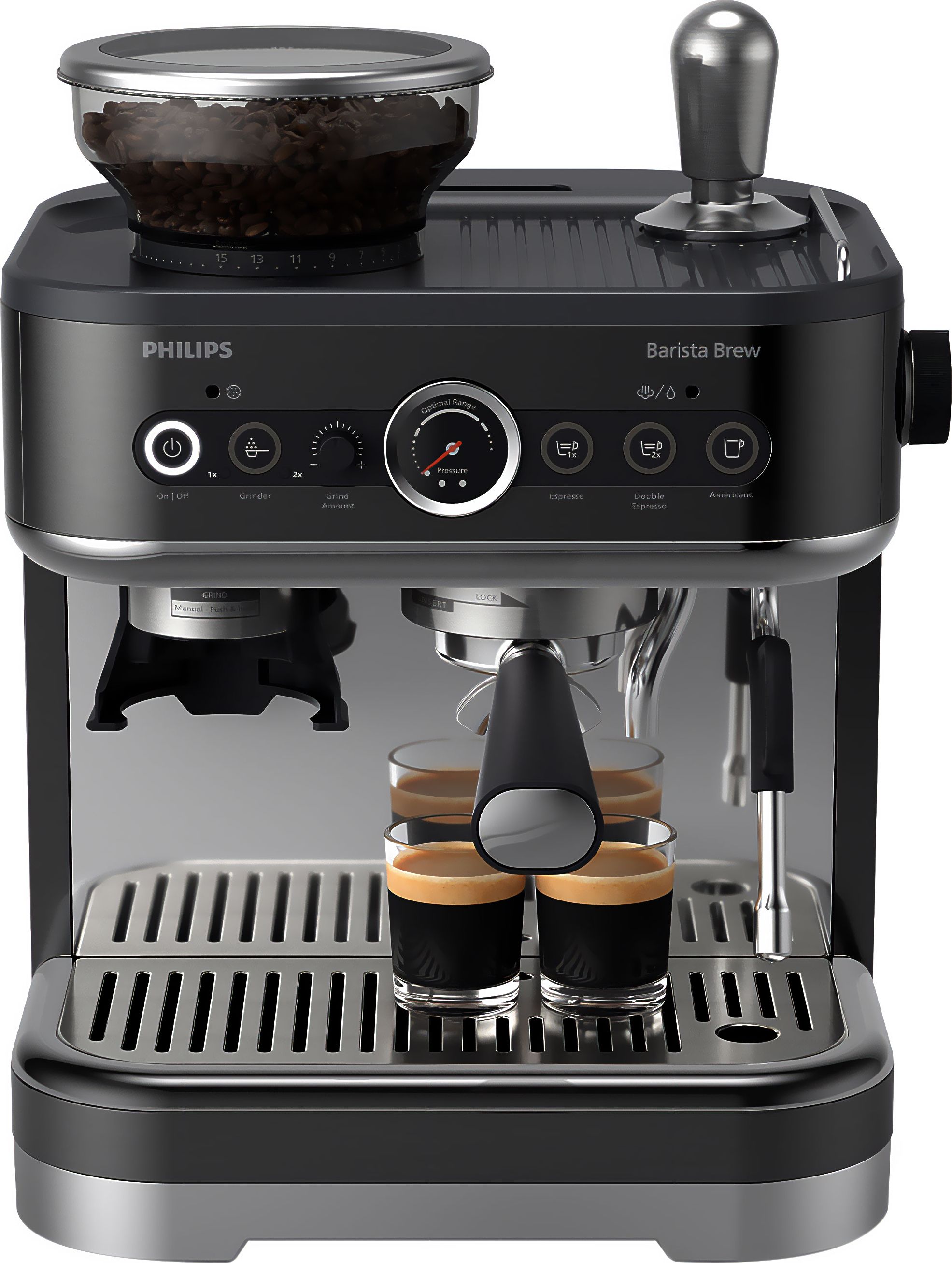 Philips Espresso Coffee Machine - Semi-Automatic - Stainless Steel