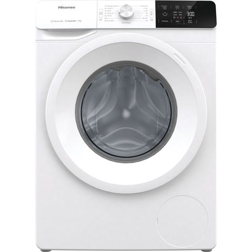 Hisense WFGE80141VM 8Kg Washing Machine with 1400 rpm - White - B Rated