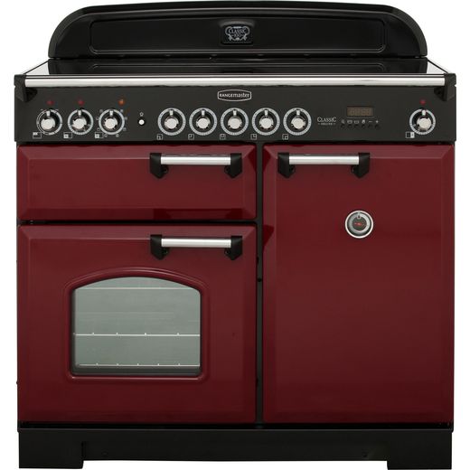 CDL100EICY/C_CY | Rangemaster Range Cooker | Cranberry | ao.com