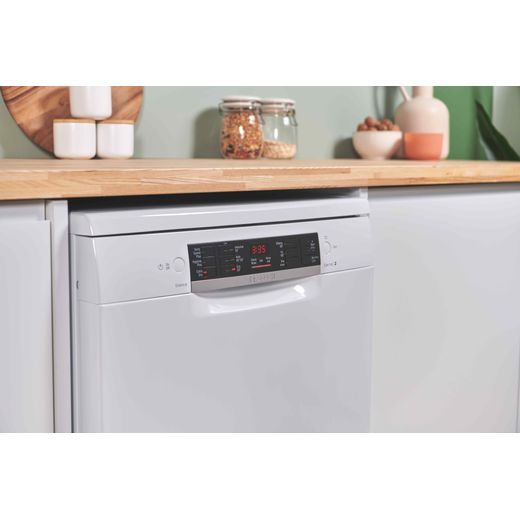 Bosch Series 2 Standard Dishwasher - White - Annotation - Control panel