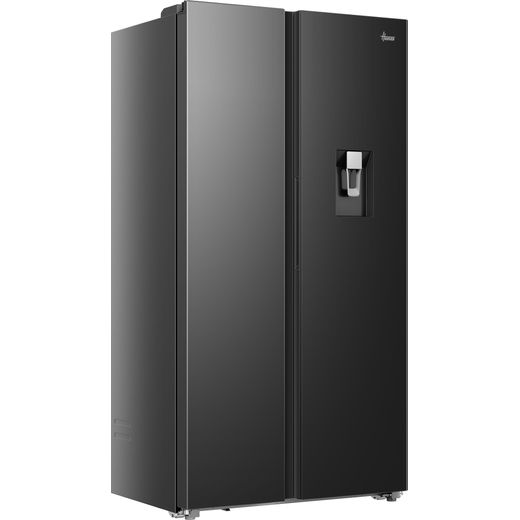 Hoover H-FRIDGE 500 MAXI American Fridge Freezer - Black - Right perpsective shot