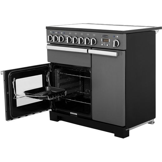 Rangemaster Professional Deluxe PDL90EISL/C 90cm Electric Range Cooker with Induction Hob - Slate