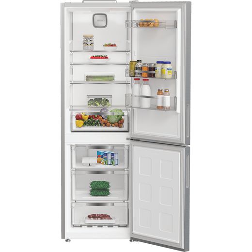 Hotpoint 869991698160 Fridge Freezer Grey - Doors open