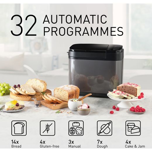 Panasonic Bread Maker - Grey - annotation - 32 auto programme shot 