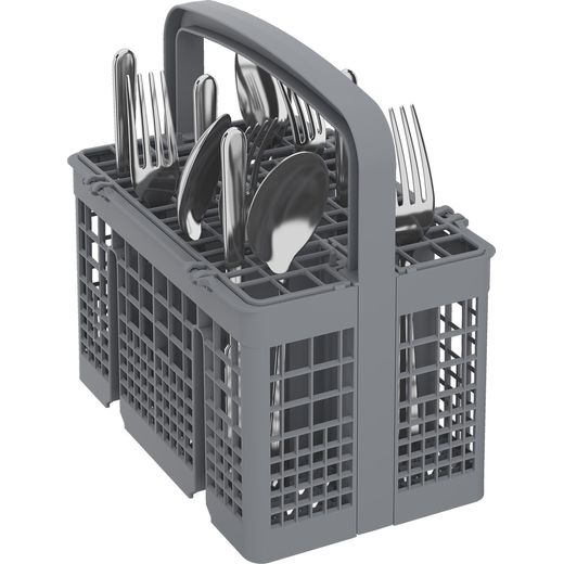 Indesit IN2FE13DT9SUK Full Size Dishwasher Silver - Cutlery basket shot