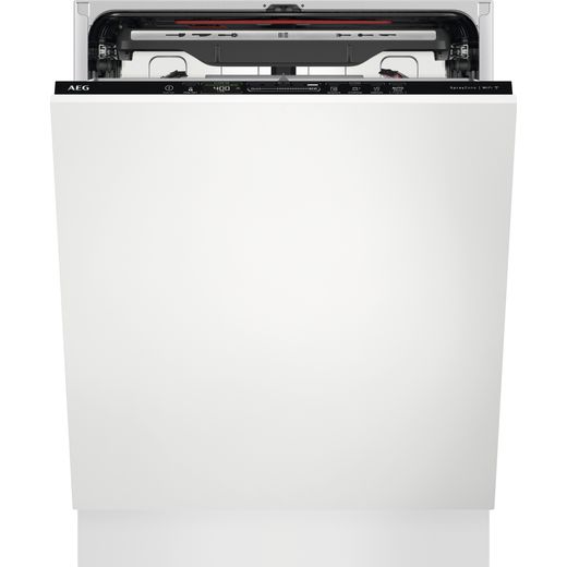 AEG FSS83708P Wifi Connected Fully Integrated Standard Dishwasher - Black Control Panel - D Rated
