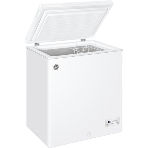 Hoover Under Counter Freezer - White - Lid open