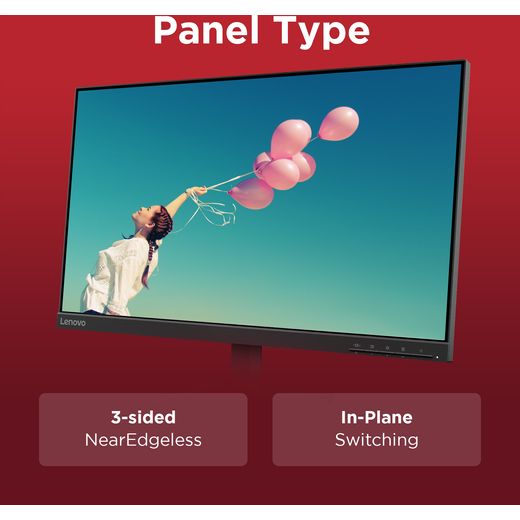 Lenovo L24-4e 23.8" Full HD 100Hz Monitor - Black - Annotation - Panel type