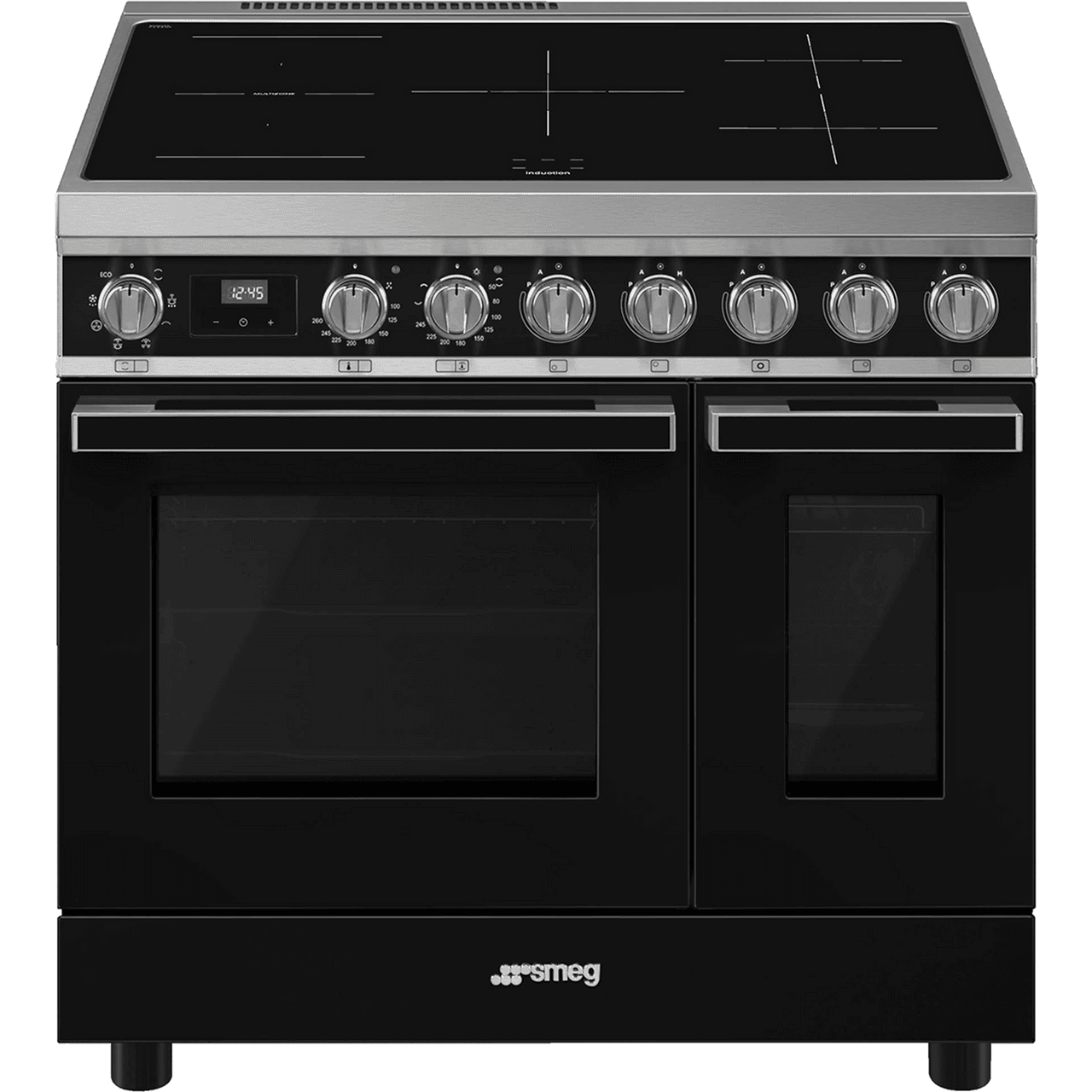 black stainless cooktop electric