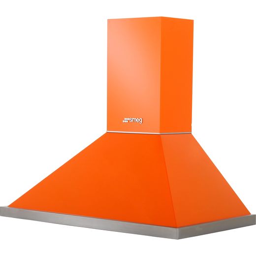 Smeg Portofino KPF9OR 90 cm Chimney Cooker Hood - Orange