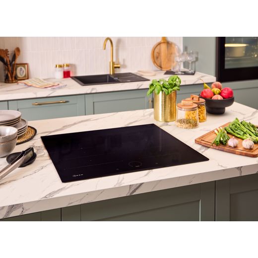 NEFF N70 T66FHX4L0 59cm Induction Hob - Black - hob in kitchen shot