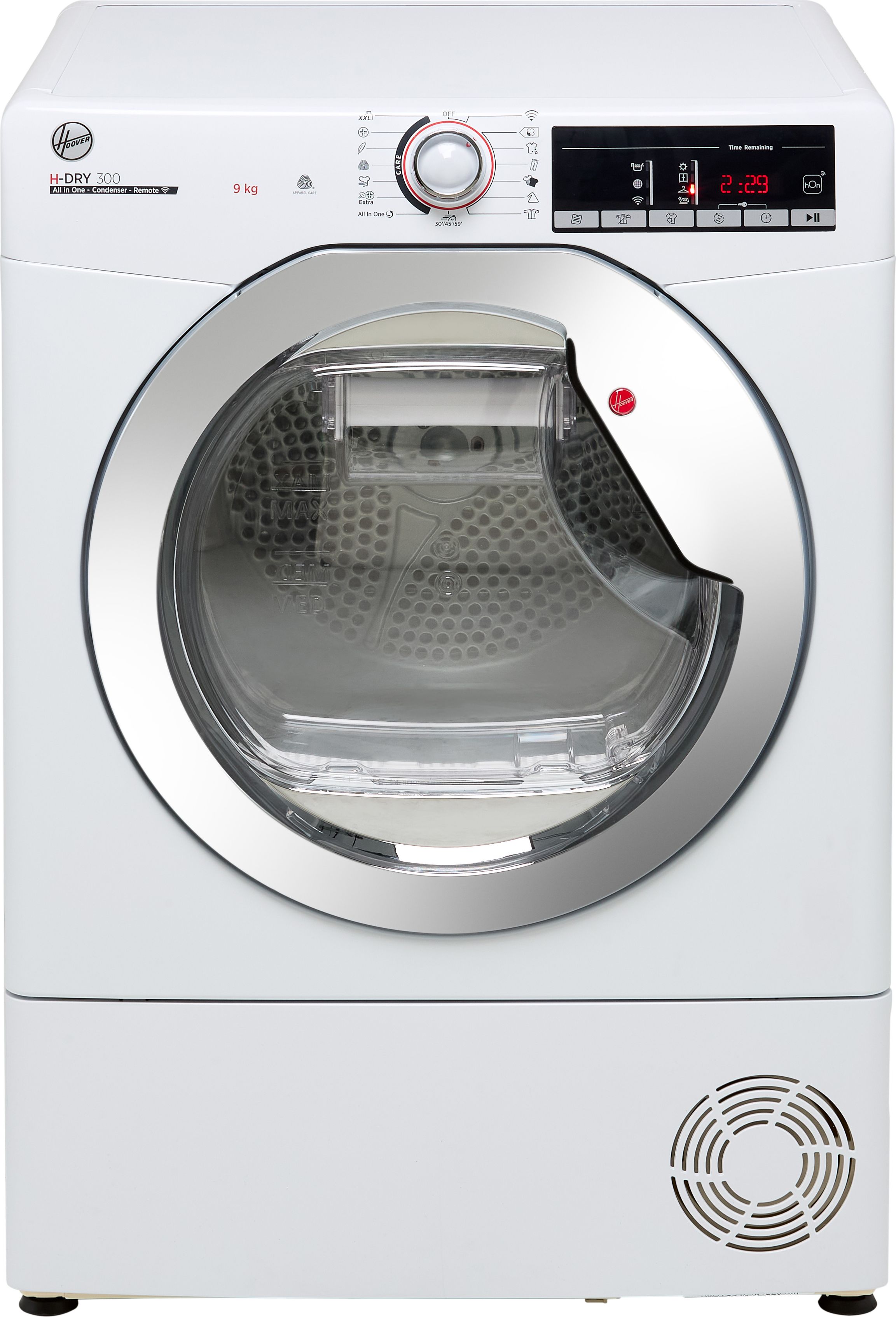 Hoover H-DRY 300 HLEC9TCE 9Kg Condenser Tumble Dryer - White - B Rated, White