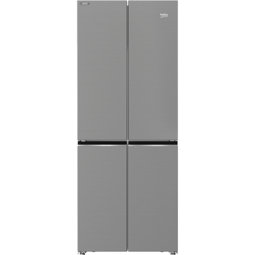 Beko HarvestFresh GNE480IC3VPX American Fridge Freezer - Brushed Steel - F Rated
