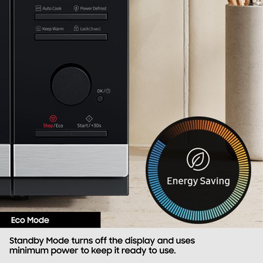 Samsung Solo microwave MS32DG4504ATE3 30cm High, Freestanding Microwave - Stainless Steel - Annotation - Eco Mode