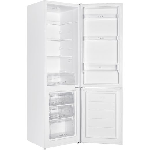 Russell Hobbs RH180FF552E1W 180cm 70/30 Fridge Freezer with Door-on-door - White - Right perspective with door open 