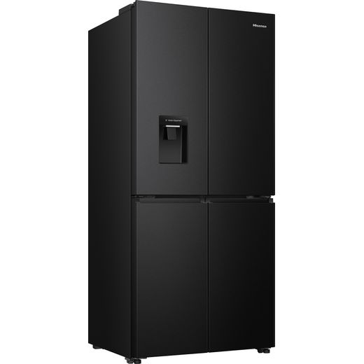 Hisense American Fridge Freezer - Black / Stainless Steel - Right perspective